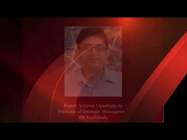 IIM Kozhikode's Rajesh Srinivas Upadhyayula
